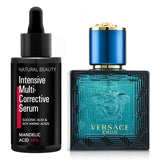 ヴェルサーチ  Versace Eros Eau De Toilette Spray 30ml X Natural Beauty Intensive Multi-Corrective Serum - Mandelic Acid 18% (Exp Date: 12/2025) 35ml   2pcs