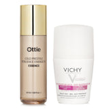 ヴィシー  Vichy Beauty Deo Anti-Perspirant 48hr Roll-On (For Sensitive Skin) 50ml X Ottie Gold Prestige Resilience Energetic Essence 50ml   2pcs