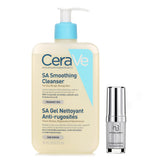セラヴィ  CeraVe SA Smoothing Cleanser (Random Packaging) 473ml X Natural Beauty Hydrating Radiant Eye Concentrate (Exp Date: 02/2026) 15ml   2pcs