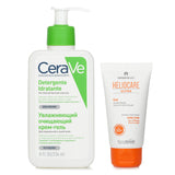 ヘリオケア バイ カンタブリアラボ  Heliocare by Cantabria Labs Heliocare Ultra 90 Gel SPF50 50ml X CeraVe Hydrating Cleanser For Normal to Dry Skin (With Pump) 236ml   2pcs