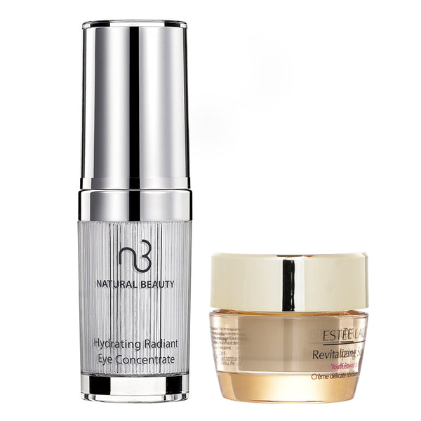 エスティ ローダー  Estee Lauder Revitalizing Supreme + Youth Power Soft Creme (Miniature) 15ml X Natural Beauty Hydrating Radiant Eye Concentrate (Exp Date: 02/2026) 15ml   2pcs