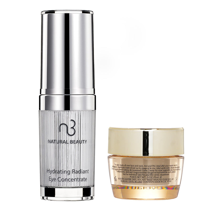 エスティ ローダー  Estee Lauder Revitalizing Supreme + Youth Power Soft Creme (Miniature) 15ml X Natural Beauty Hydrating Radiant Eye Concentrate (Exp Date: 02/2026) 15ml   2pcs