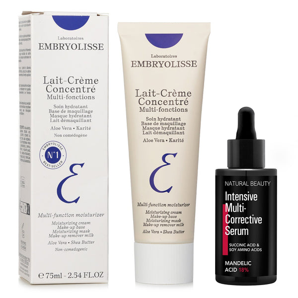 アンブリオリス  Embryolisse Lait Creme Concentre (24-Hour Miracle Cream) 75ml X Natural Beauty Intensive Multi-Corrective Serum - Mandelic Acid 18% (Exp Date: 12/2025) 35ml   2pcs