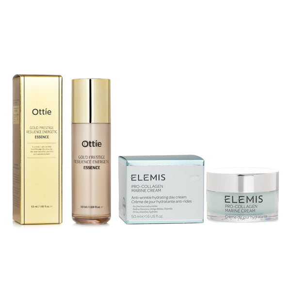 エレミス  Elemis Pro-Collagen Marine Cream 50ml X Ottie Gold Prestige Resilience Energetic Essence 50ml   2pcs