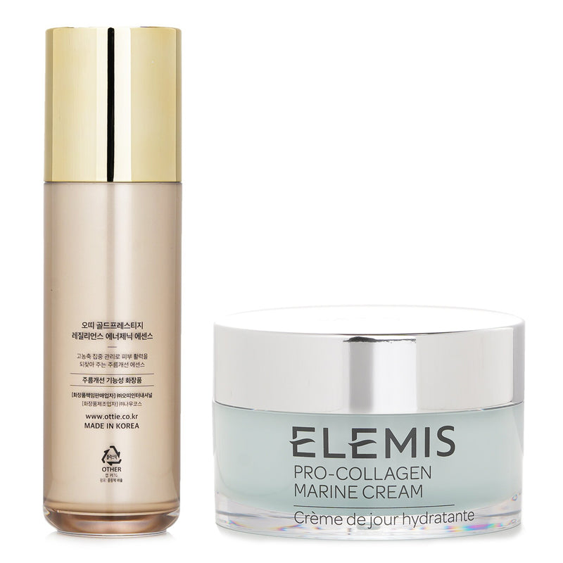エレミス  Elemis Pro-Collagen Marine Cream 50ml X Ottie Gold Prestige Resilience Energetic Essence 50ml   2pcs