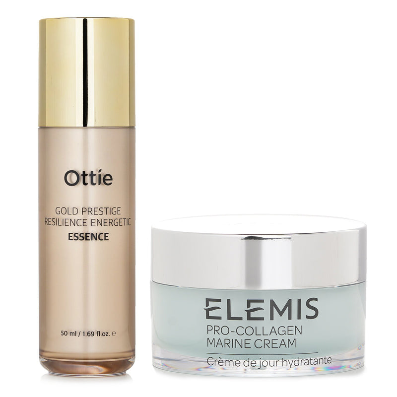 エレミス  Elemis Pro-Collagen Marine Cream 50ml X Ottie Gold Prestige Resilience Energetic Essence 50ml   2pcs
