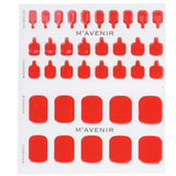 Mavenir  ネイルステッカー (赤) - # Red Sangria Pedi   36pcs