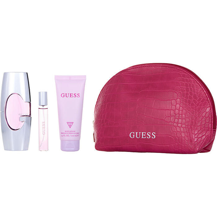 Guess New Eau De Parfum Spray & Body Lotion 90ml/3.4oz & Eau De Parfum Spray 0.5oz & Bag 60ml/2.5oz