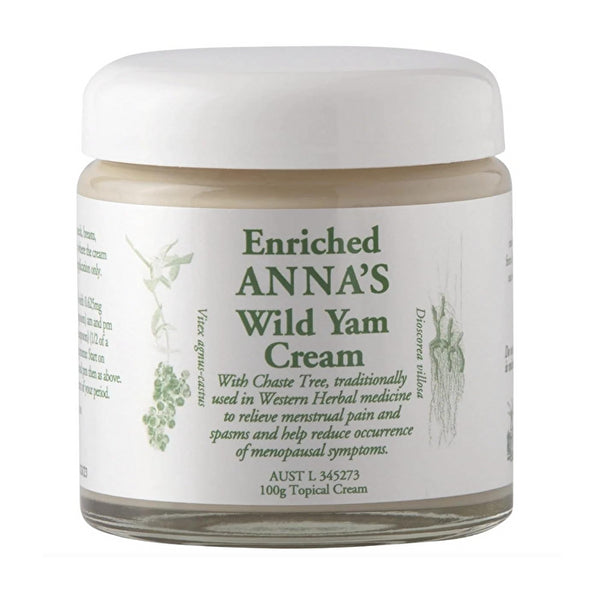 Anna's Wild Yam Cream (Her) Menstrual & Menopausal Symptoms 100g