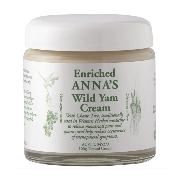 Anna's Wild Yam Cream (Her) Menstrual & Menopausal Symptoms 100g