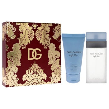 Dolce & Gabbana Light Blue for Women 2 Pc Gift Set EDT Spray 1.7oz Body Cream Fresh 5.0 Ounce 3.3oz