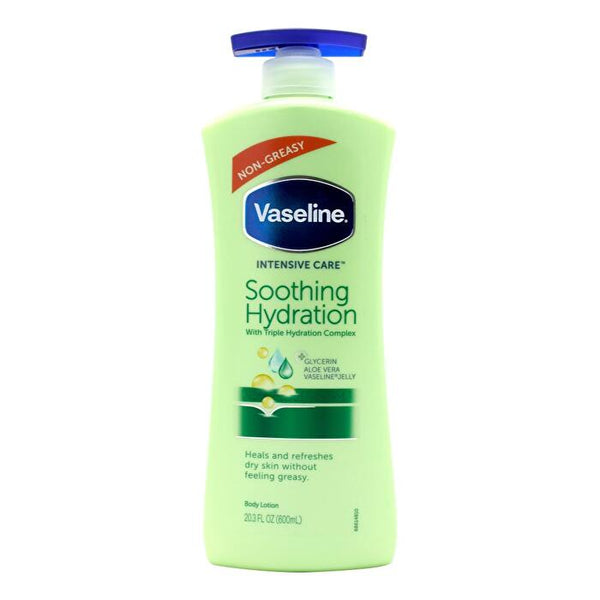 Vaseline 600ml Body Lotion Soothing Hydration 3 pieces