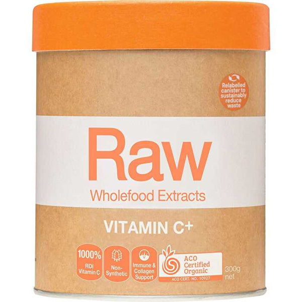 Amazonia Raw Wholefood Extracts Organic Vitamin C+ (Passionfruit Flavour) 300g