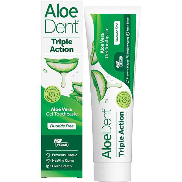 Aloe Dent Toothpaste Fluoride Free Triple Action 100ml