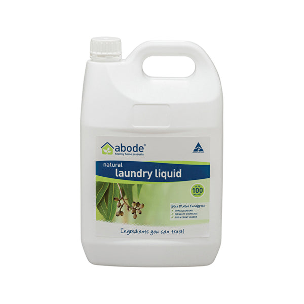 Abode Cleaning Products Abode Laundry Liquid (Front & Top Loader) Blue Mallee Eucalyptus 4000ml