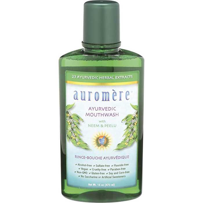 Auromere Mouthwash Ayurvedic Neem & Peelu 6x473ml