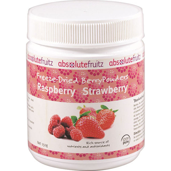 Absolute Fruitz AbsoluteFruitz Freeze-Dried Raspberry Strawberry Powder 150g