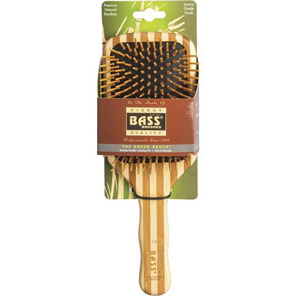 Bass Bamboo Hair Brush Large Square Paddle