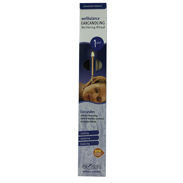Biosun Earcandle Biosun Ear Candles Fragranced Wellbalance Ritual Lavender & Rosemary 1 Pair