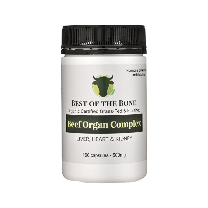 Best Of The Bone Best of the Bone Organic Beef Organ Complex Liver, Heart & Kidney 160c