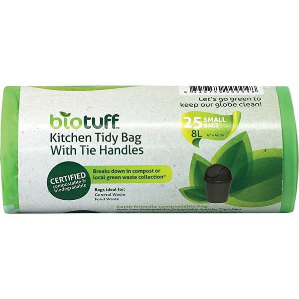 Biotuff Kitchen Tidy Bag Small 25pk 8L