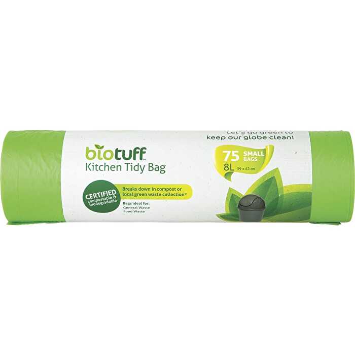 Biotuff Kitchen Tidy Bag Small 75pk 8L