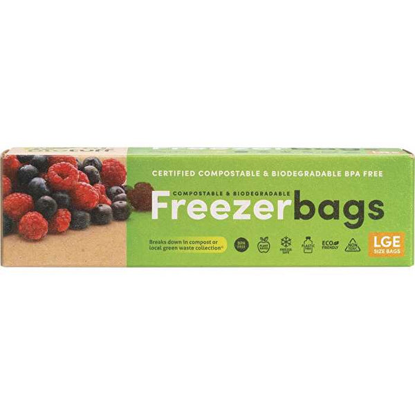 Biotuff Compostable Freezer Bags Large 20pk 6L