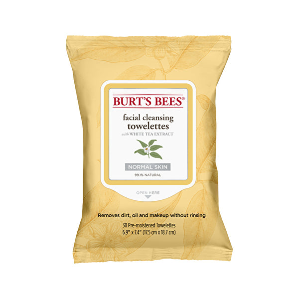 Burt's Bees Burt's Bees Facial Cleansing Towelettes Normal Skin (with White Tea Extract) x 30 Pack