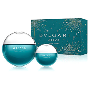 Bvlgari Bvlgari Aqva For Men - 2 Pc Gift Set Eau De Toilette Spray 0.5 Eau De Toilette Spray 100ml/3.4oz