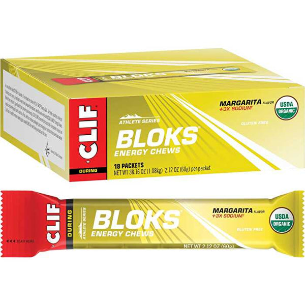 Clif Bloks Energy Chews Margarita 150mg Sodium 18x60g