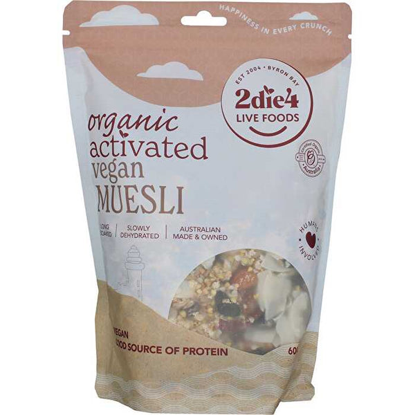 2die4 Live Foods Organic Activated Muesli Vegan 600g