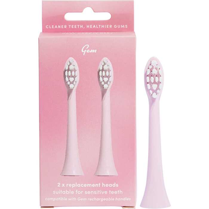 Gem Electric Toothbrush Replacement Heads Coconut x 2 Pack – Fresh ...