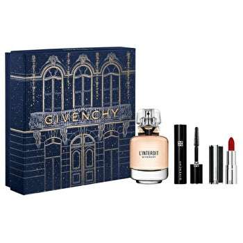 Givenchy L'interdit Woman Set Eau De Parfum & L'interdit Black Mascara 4g & Le Rouge Interdit Intense Silk Lipstick 1.5g 50ml
