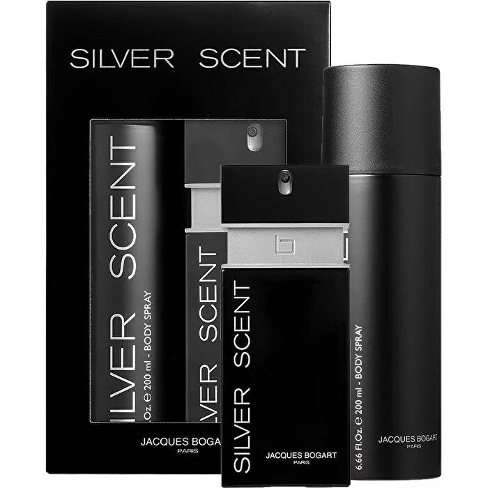 Jacques Bogart Silver Scent 2pc Set - Eau De Toilette & Body Spray 100ml 200ml