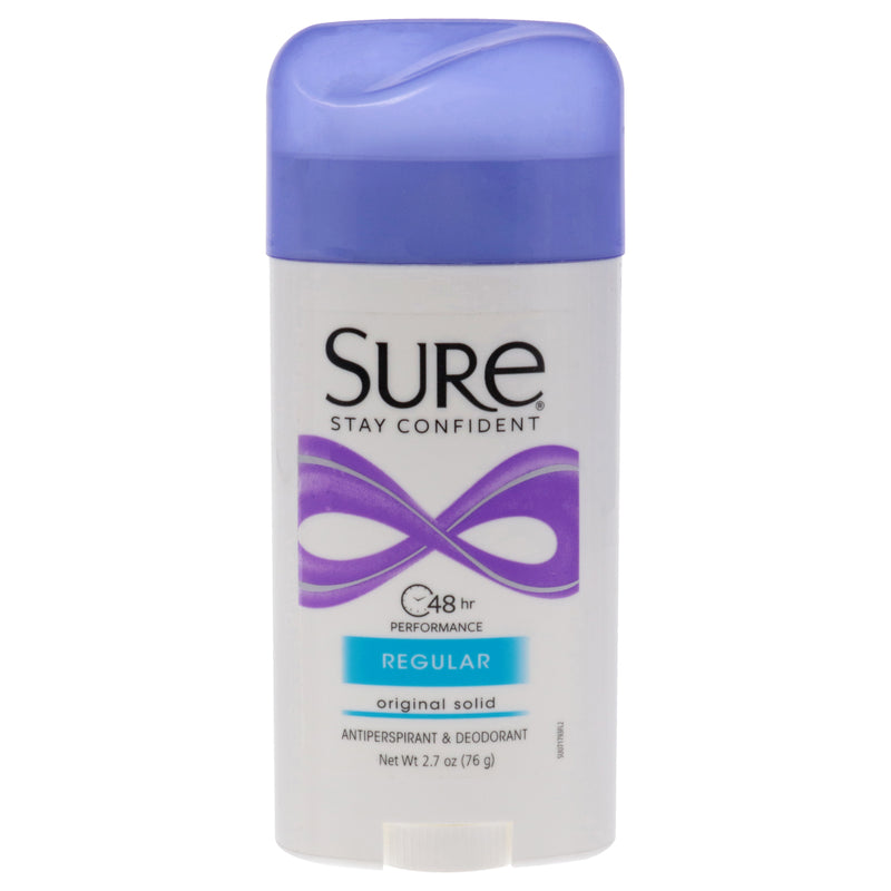 Sure Original Solid Anti-Perspirant Deodorant - Regular by Sure for Unisex - 2.7 oz Deodorant Stick