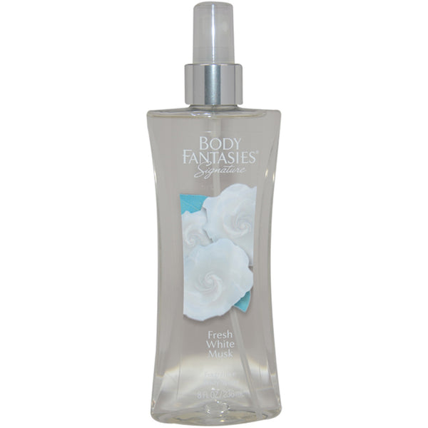 Body Fantasies Signature Fresh White Musk Fragrance Body Spray by Body Fantasies for Women - 8 oz Body Spray