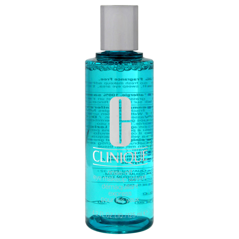 Clinique Rinse Off Eye Makeup Solvent by Clinique for Unisex - 4.2 oz Makeup Remover