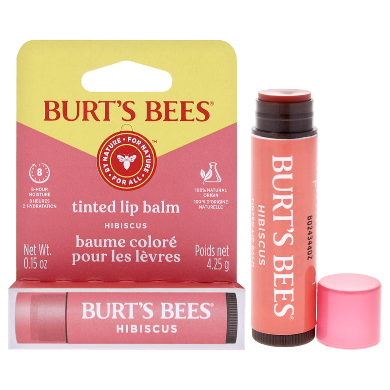 Burt's Bees Tinted Lip Balm - Hibiscus by Burts Bees for Unisex - 0.15 oz Lip Balm