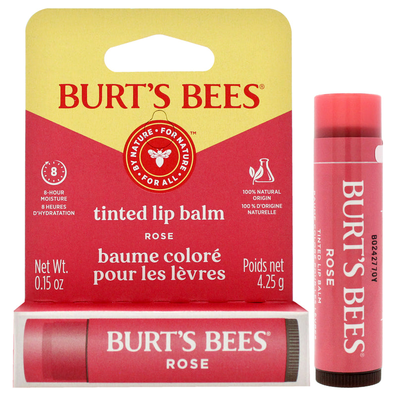 Burt's Bees Tinted Lip Balm - Rose by Burts Bees for Unisex - 0.15 oz Lip Balm