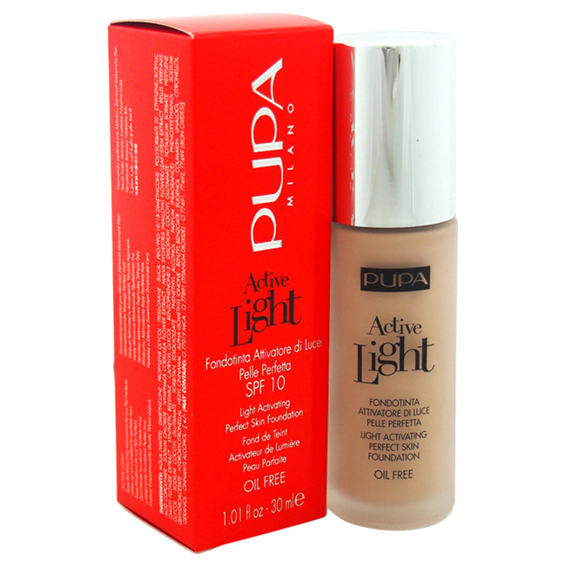 Pupa Milano Active Light Perfect Skin Foundation SPF 10 - 020 Nude by Pupa Milano for Women - 1.01 oz Foundation