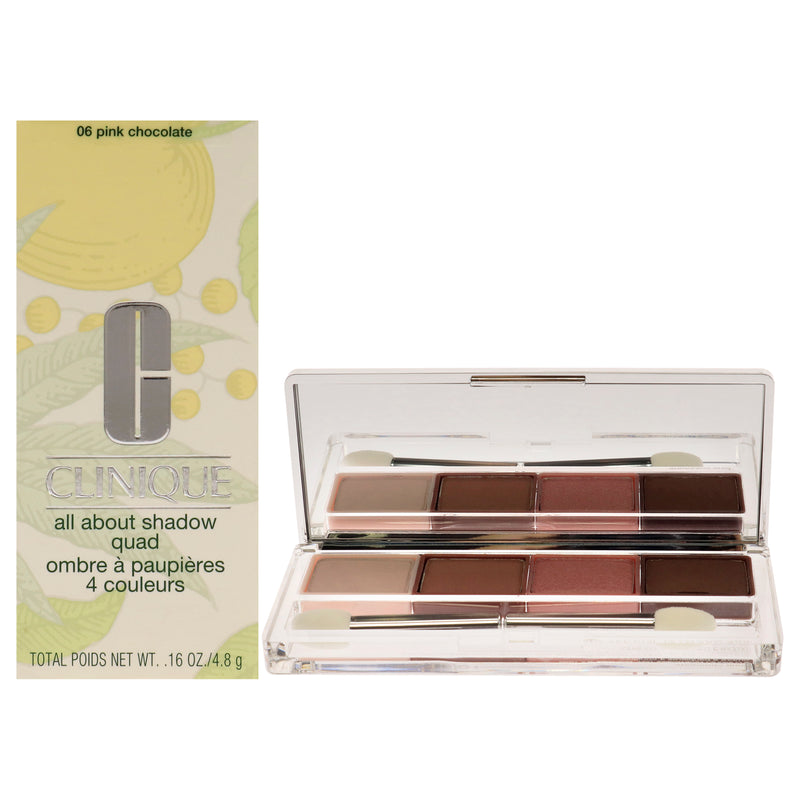 Clinique All About Shadow Quad - 06 Pink Chocolate by Clinique for Women - 0.16 oz Eye Shadow