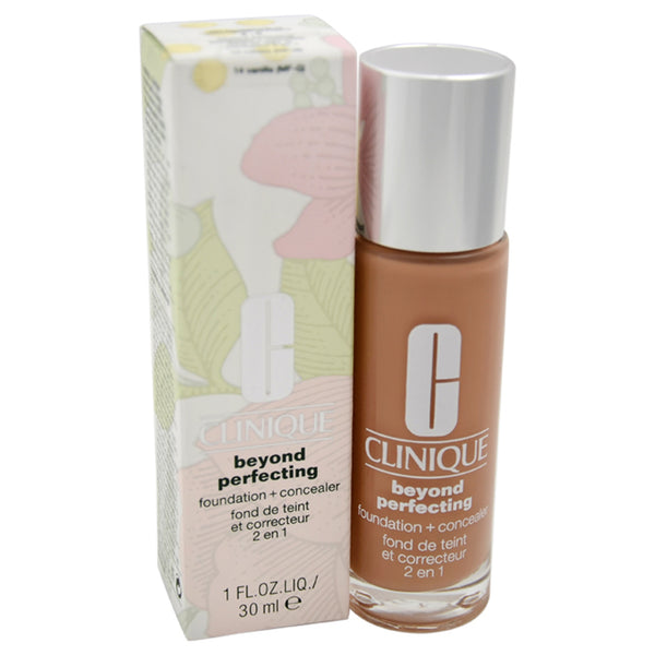 Clinique Beyond Perfecting Foundation Plus Concealer - 14 Vanilla MF-G by Clinique for Women - 1 oz Makeup