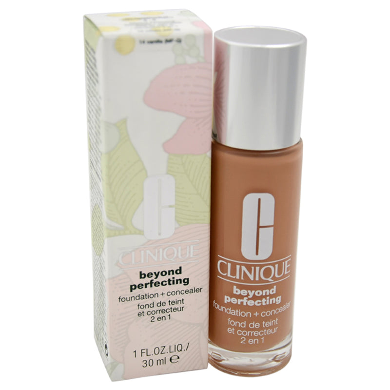 Clinique Beyond Perfecting Foundation Plus Concealer - 14 Vanilla MF-G by Clinique for Women - 1 oz Makeup