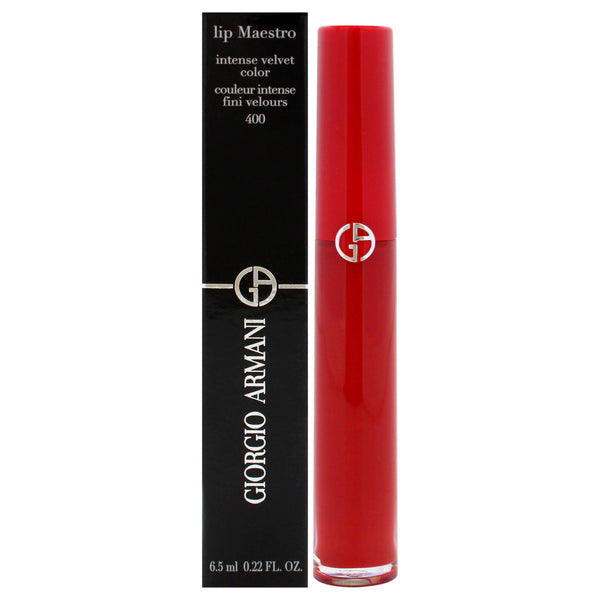 Giorgio Armani Lip Maestro Intense Velvet Color - 400 The Red by Giorgio Armani for Women - 0.22 oz Lipstick