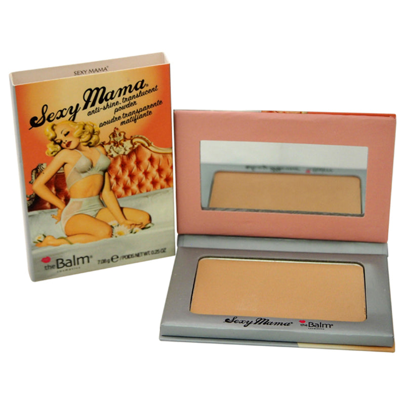 TheBalm Sexy Mama Anti-Shine Translucent Powder by the Balm for Women - 0.25 oz Powder