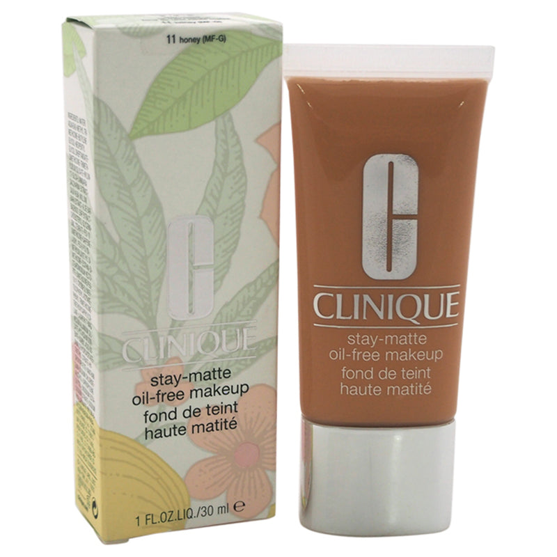 Clinique Stay-Matte Oil-Free Makeup - 11 Honey (MF-G) - Dry Combination To Oily by Clinique for Women - 1 oz Makeup