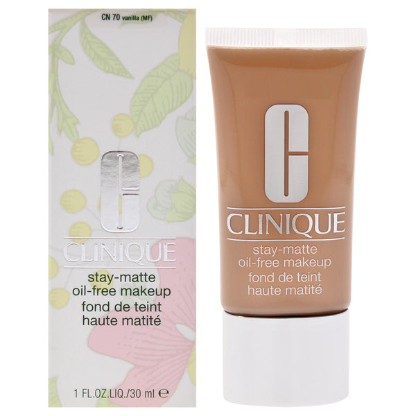 Clinique Stay-Matte Oil-Free Makeup - 70 Vanilla (MF) - Dry Combination To Oily by Clinique for Women - 1 oz Makeup