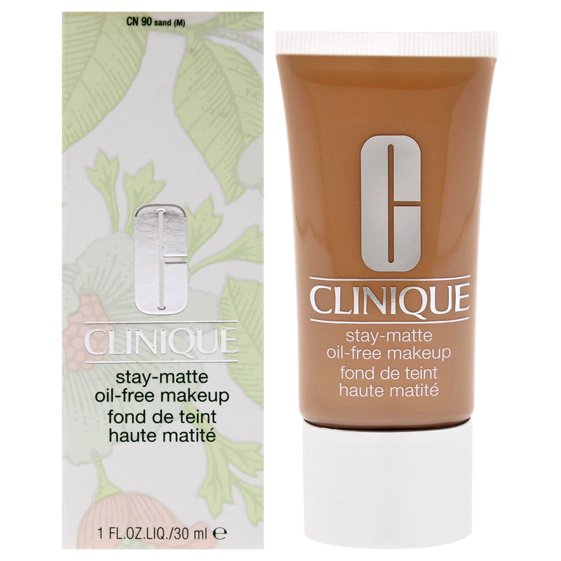 Clinique Stay-Matte Oil-Free Makeup - 19 Sand (M) - Dry Combination To Oily by Clinique for Women - 1 oz Makeup