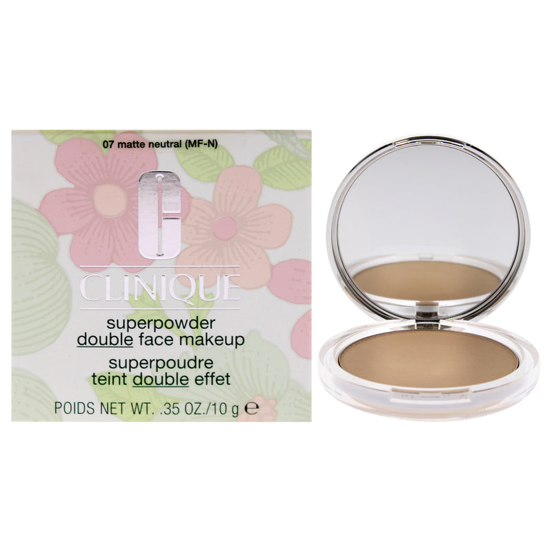 Clinique Superpowder Double Face Makeup - 07 Matte Neutral (MF-N)-Dry Combination To Oily by Clinique for Women - 0.35 oz Makeup