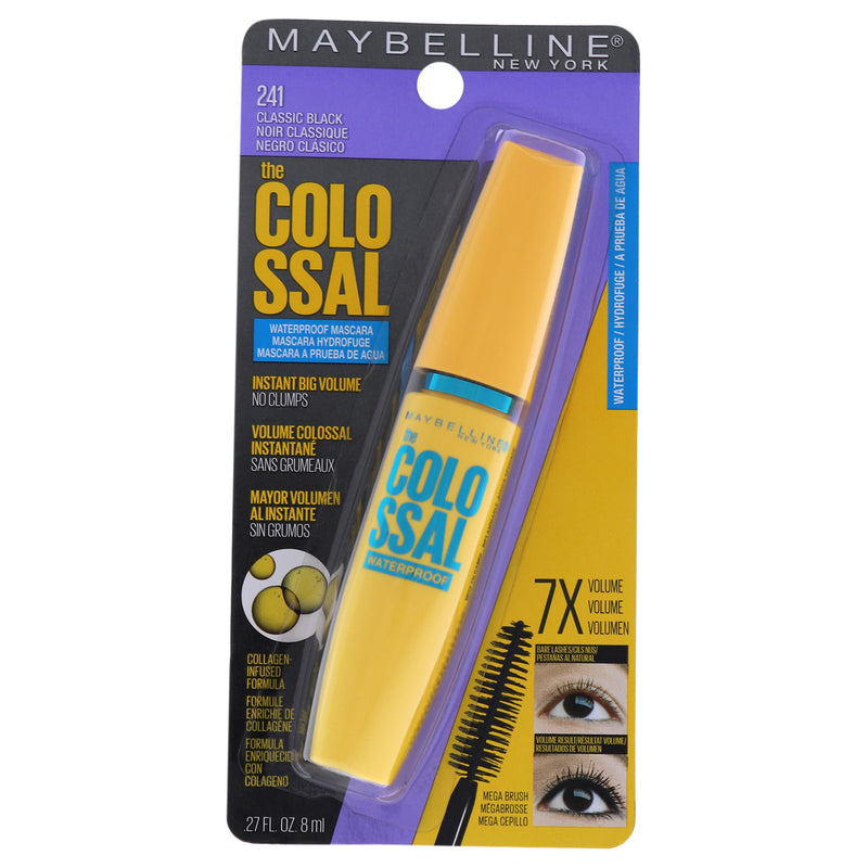 Maybelline The Colossal Volum Express Waterproof Mascara - 241 Classic Black by Maybelline for Women - 0.27 oz Mascara